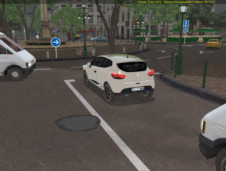 Logiciel simulateur de conduite exercice pour apprendre à conduire sans stress