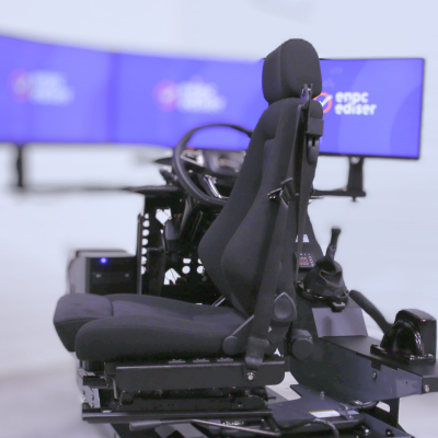 siège pivotant simulateur de conduite PMR