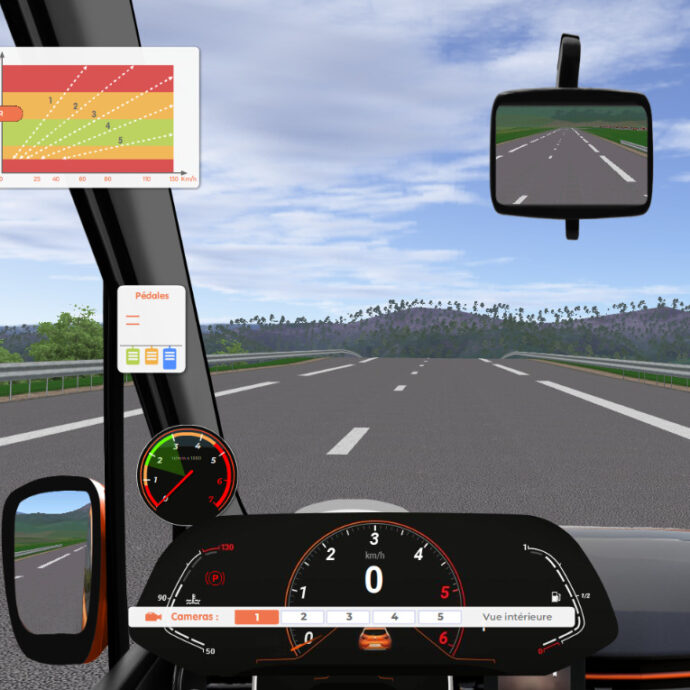 environnement visuel simulateur de conduite gamme nomad
