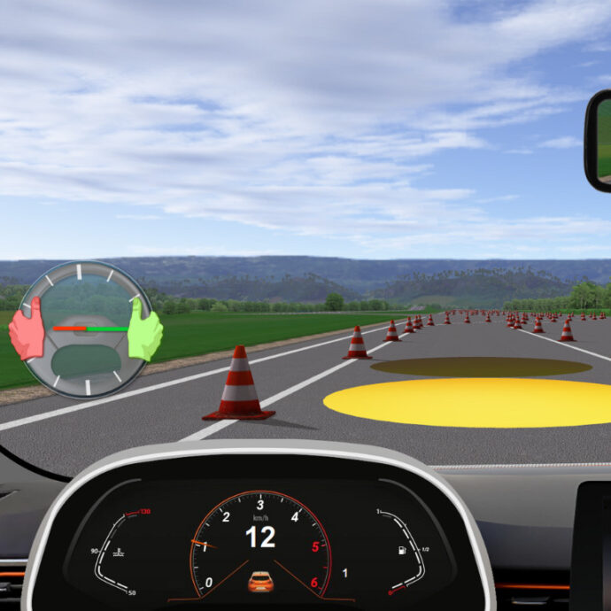 schéma dimension simulateur de conduite gamme air car