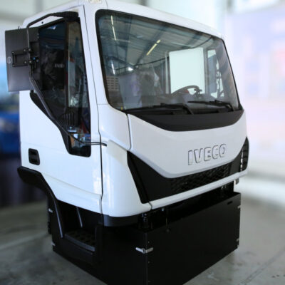 simulateur de conduite poids lourds option choix de la cabine