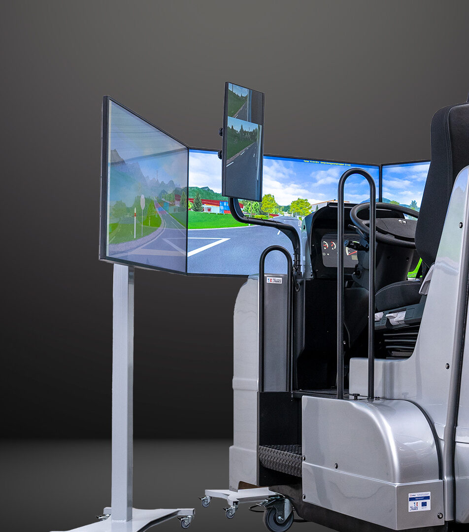 simulateur de conduite véhicule poids lourds, camion